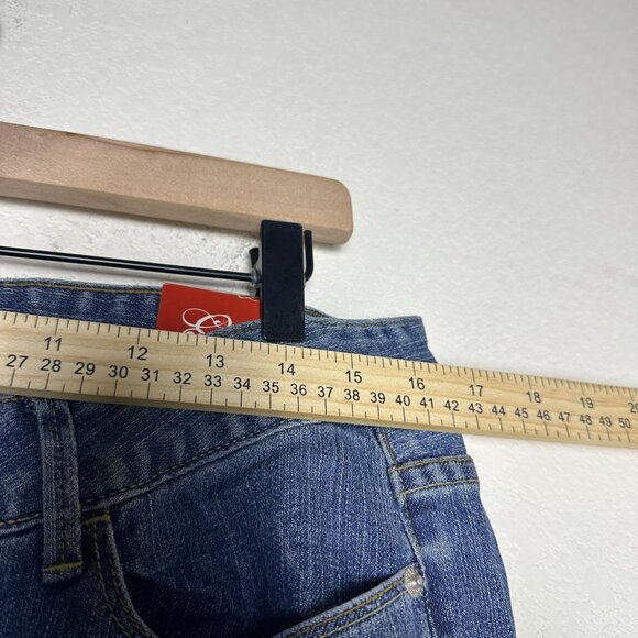 NWT Guess Belmont Flare Denim Jean Pant Women 32 Bootcut Western Indie Y2K Blue - Picture 4 of 14